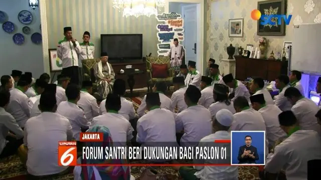 Forum Santri Indonesia deklarasikan dukungan untuk Jokowi-Ma’ruf di pentas Pilpres 2019.