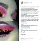 Penyakit kulit eksim tak menghalangi Bronya Humphreys untuk tampil ekspresif dengan gaya makeup seru dan unik. (Foto: instagram @bronya_h)