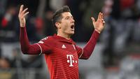 Bayern Munchen berhasil menang telak dari RB Salzburg pada laga leg kedua babak 16 besar Liga Champions 2021/2022 Allianz Arena, Rabu (09/03/2022) dini hari WIB. (AFP/Chirstof Stache)
