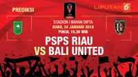 Prediksi PSPS Riau VS Bali United (Liputan6.com / Trie yas)