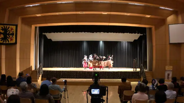 Pertunjukan budaya Kamoro di Swiss
