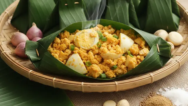 Resep pepes tahu telur (Foto: Gemini AI)