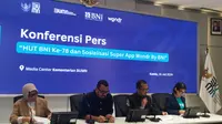 SEVP Retail Digital Solutions, Rian Kaslan menjelaskan Wondr by BNI dalam konferensi pers HUT Ke-78 BNI di Jakarta, Kamis (18/7/2024).&nbsp;(Gagas/Liputan6.com)