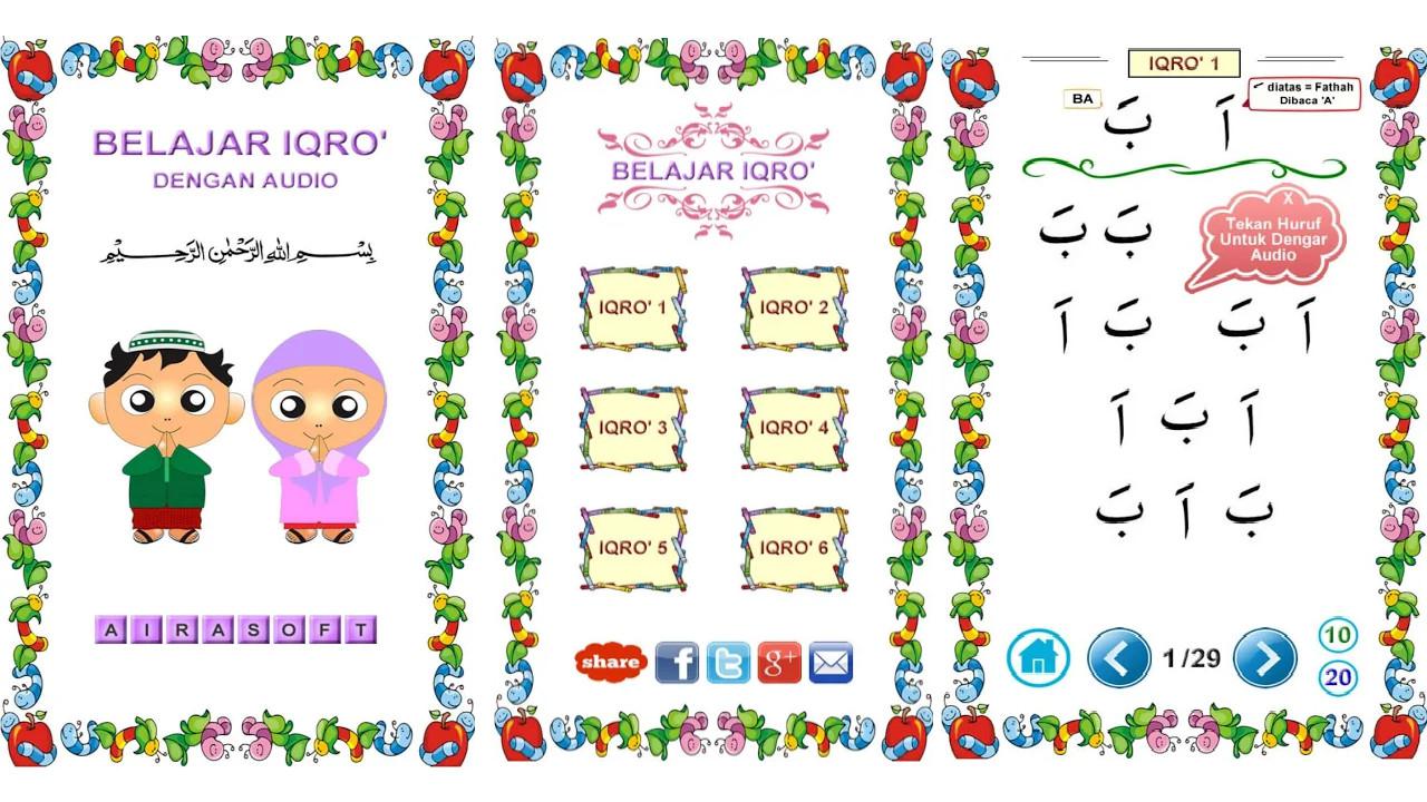 Aplikasi Belajar Iqro dengan Audio