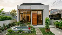 7 Gambar Rumah Minimalis di Lahan Sempit dengan Halaman Kecil yang Estetik