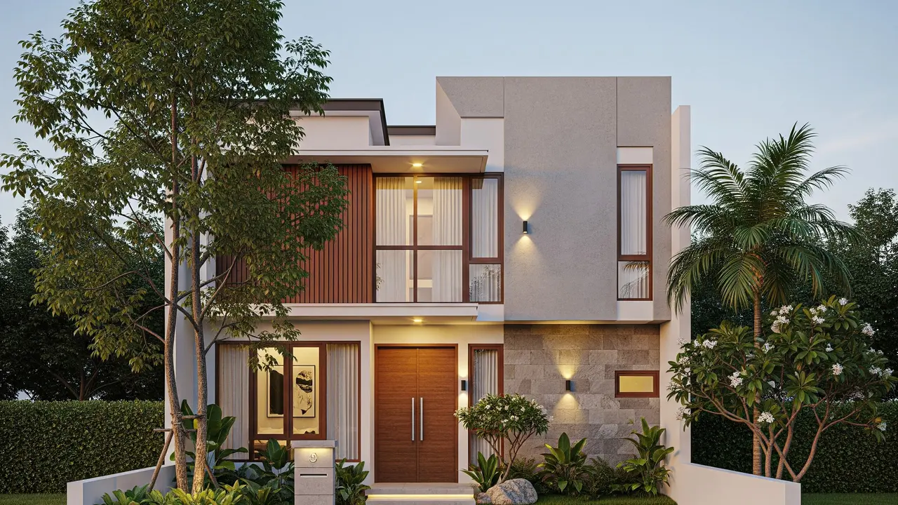 Desain Rumah Mungil Tapi Pakai Konsep Split Level Biar Lega