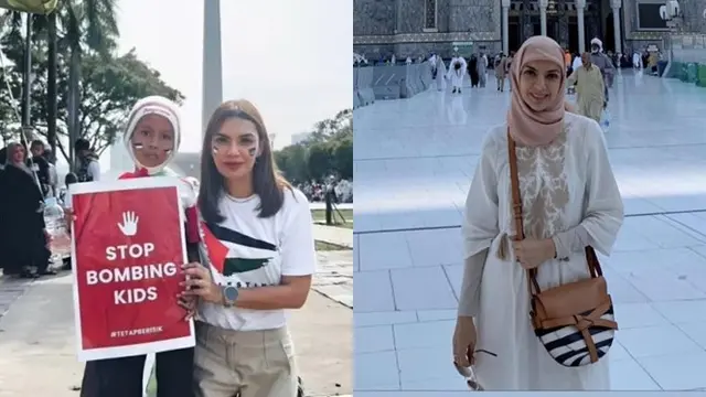Potret Berhijab 6 Seleb yang Turun ke Jalan Bela Palestina Ini Banjir Pujian
