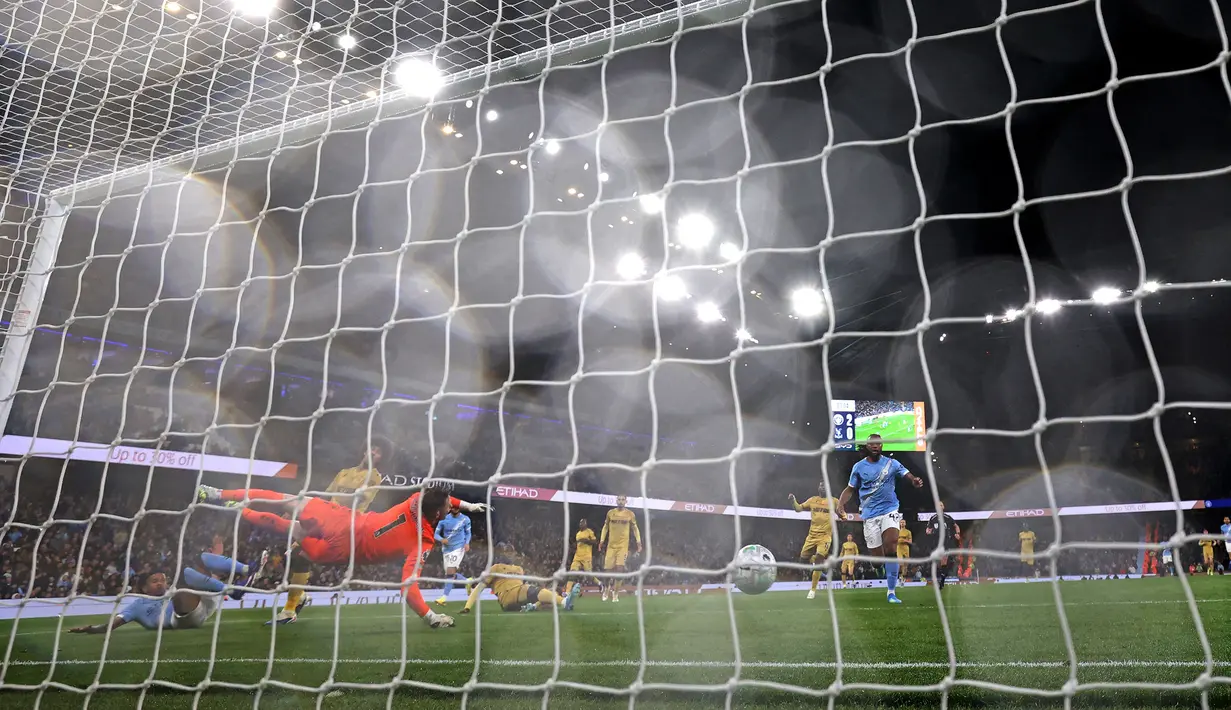 Kemenangan The Cityzens dibuka oleh gol Antoine Semenyo pada menit ke-32. (AFP/Darren Staples)