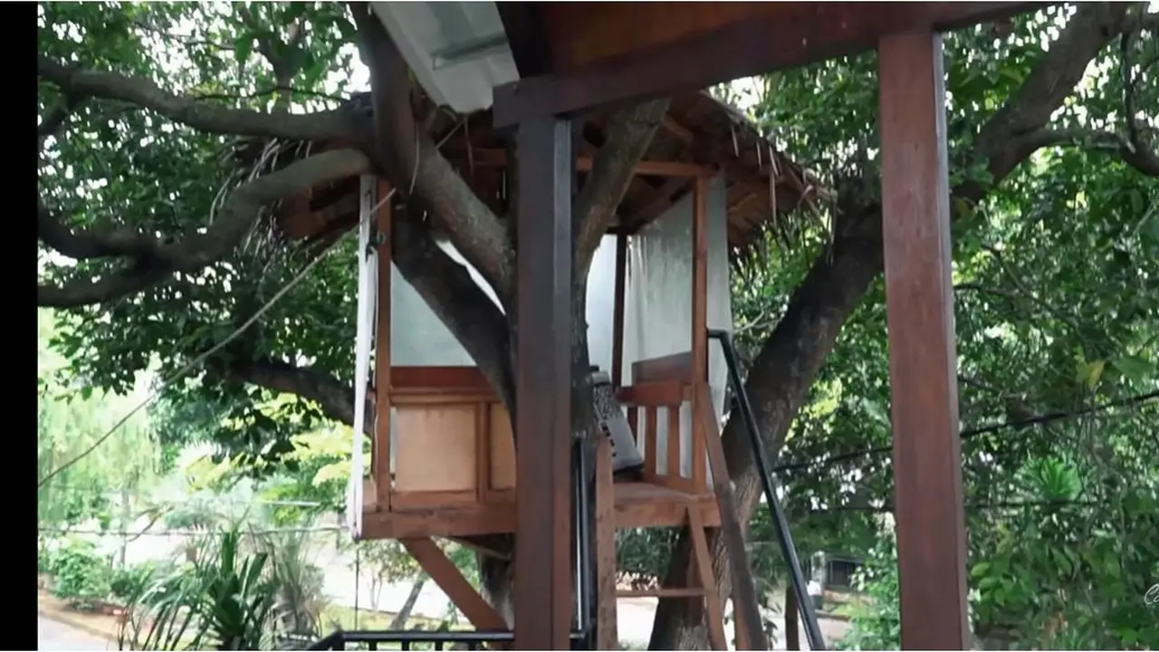 Ada Rumah Pohon, Ini 8 Potret Kediaman Cakra Khan yang Bernuansa Seni