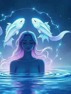 logo ramalan zodiak pisces (sumber: AI generated)