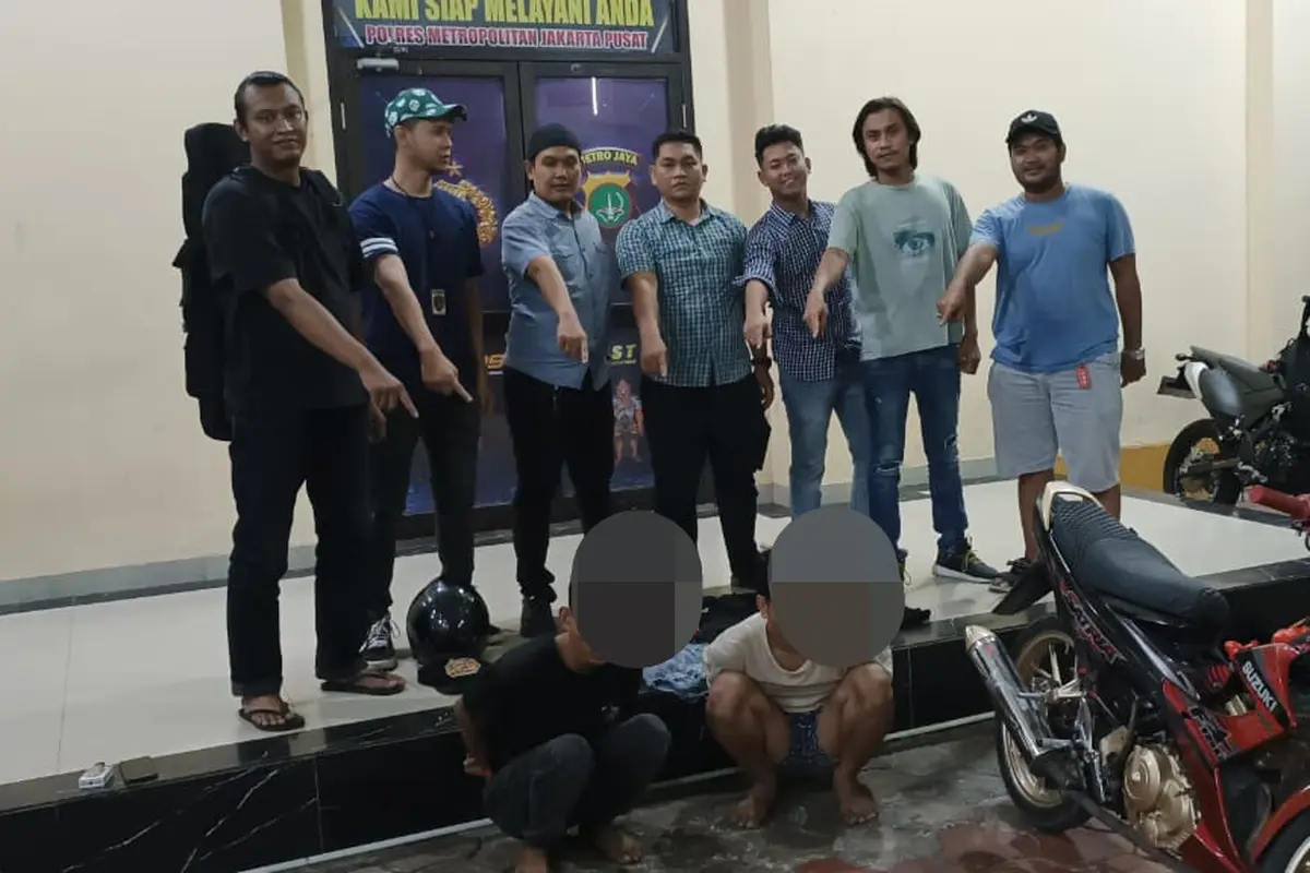 Jambret turis Jerman di Jakarta Pusat ditangkap Polisi. (Dok. Istimewa)