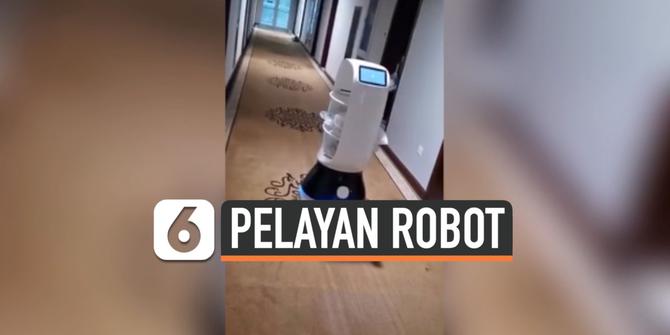 VIDEO: Cegah Penularan Corona, Hotel Sediakan Robot Pengantar Makanan