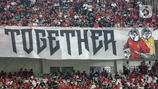 Dukung Timnas Indonesia, Puluhan Ribu Suporter Padati SUGBK