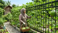 Cara Menanam Labu di Pagar Besi agar Rapi dan Mudah Dipanen, Cocok untuk Lahan Sempit