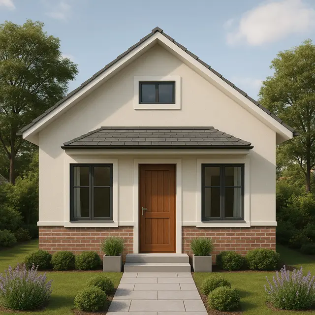 Desain Rumah 6x9 dengan Atap Pelana