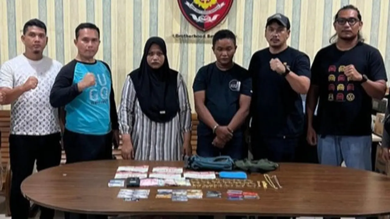 2 tersangka pembunuhan dan perampokan IRT di Kabupaten Bengkalis.