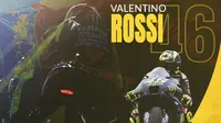 MotoGP - Ilustrasi Valentino Rossi Balapan Terakhir di Valencia (Bola.com/Adreanus Titus)