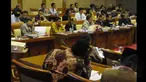 Rapat kerja komisi XI, di ruang rapat komisi XI, di Gedung DPR RI, Komplek Parlemen, Senayan, Kamis (22/1/2015). (Liputan6.com/Andrian M Tunay)