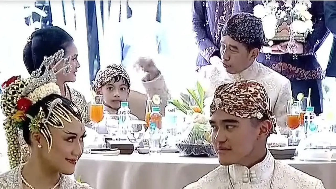 Kaesang Pangarep dan Erina Gudono menikah (Vidio/SCTV)