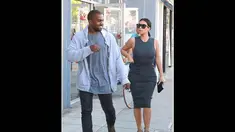 Kim Kardashian dan Kanye West tak pernah sepi dari sensasi pemberitaan, Amerika, (12/10/14). (Dailymail)