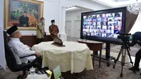 Wapres Ma'ruf Amin halalbihalal dengan LPPOM MUI. (Dok Setwapres)