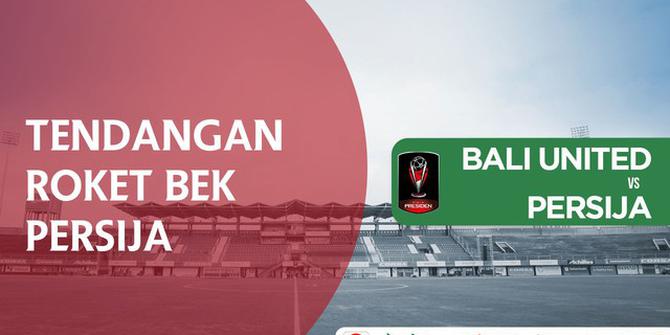 VIDEO: Tendangan Roket Bek Persija Robek Jala Gawang Bali United