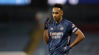 5. Pierre-Emerick Aubameyang - Pemain asal Gabon ini mengalami paceklik gol di awal musim kompetisi Liga Inggris. Dari tujuh penampilannya di musim ini bersama Arsenal, Aubameyang baru mencetak dua gol. (Martin Rickett/Pool via AP)
