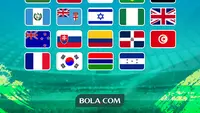 Piala Dunia U-20 - 24 Bendera Negara yang Mengikuti Piala Dunia U20 2023 (Bola.com/Decika Fatmawaty)