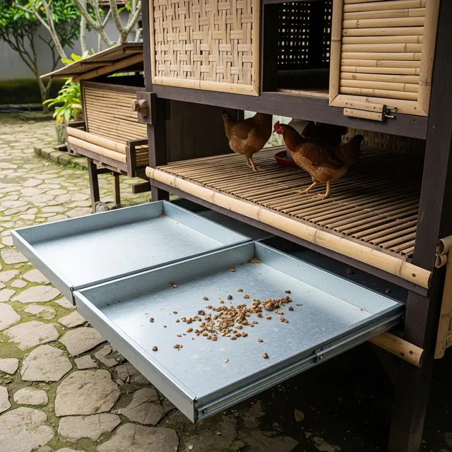 9 Desain Kandang Ayam Agar Kotoran Tidak Menumpuk, Bersih Bebas Bau