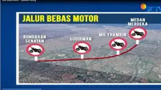 Salah satu pertimbangan pelarangan sepeda motor ini adalah tingginya angka kecelakaan sepeda motor di Ibu Kota.