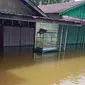 Banjir melanda 8 desa di Kecamatan Singkil, Kabupaten Aceh Singkil, Aceh, akibat hujan deras yang melanda kawasan itu. (Liputan6.com/ Dok BPBD Aceh Singkil)