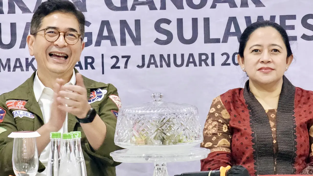 Ketua Tim Pemenangan Nasional Ganjar-Mahfud MD Arsjad Rasjid  bersama Ketua DPP PDIP Puan Maharani