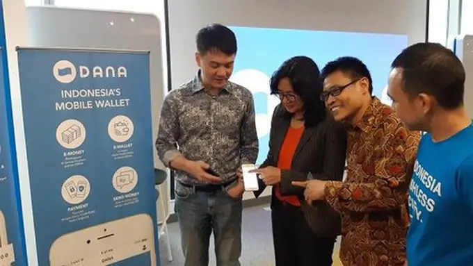 Tampilan aplikasi dompet digital DANA (liputan6.com/Agustinus M.Damar)