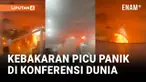 Kebakaran mengganggu jalannya konferensi iklim PBB pada Kamis, memaksa evakuasi beberapa bangunan dengan hanya dua hari tersisa untuk mencapai kesepakatan akhir.