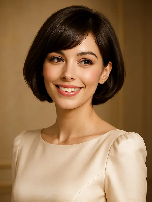 Model Rambut Pendek dengan Poni untuk Wajah Panjang