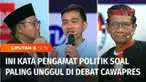 Ketiga Calon Presiden telah selesai beradu gagasan dalam debat dengan tema ekonomi. Apa saja yang menjadi sorotan dari penampilan ketiga Cawapres dalam debat kedua Pilpres 2024 ?