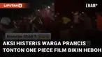 Aksi sekumpulan warga Prancis ketika menonton anime One Piece yang dijadikan film di bioskop mengundang perhatian