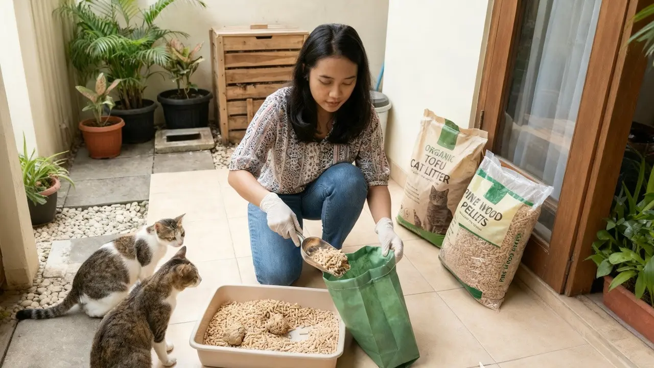 Cara Membuang Kotoran Kucing