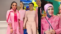 Penampilan Ashanty, Krisdayanti, dan Geni Faruk mencuri perhatian di pesta ultah Ameena Atta. Dengan outfit serba pink, para nenek ini tampil bak remaja. [@ashanty_ash @krisdayantilemos @ka.reys]