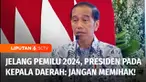 Presiden Joko Widodo menegaskan pentingnya netralitas seluruh Kepala Daerah di Pemilu 2024. Bagi yang terbukti tidak netral di Pemilu mendatang, maka akan dicopot dari jabatannya.