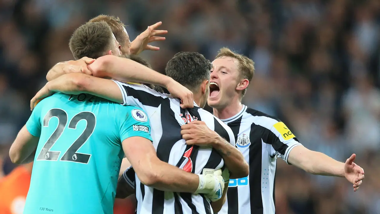 Foto: Kebahagiaan Skuad Newcastle United Setelah Akhiri Penantian Panjang Kembali ke Liga Champions