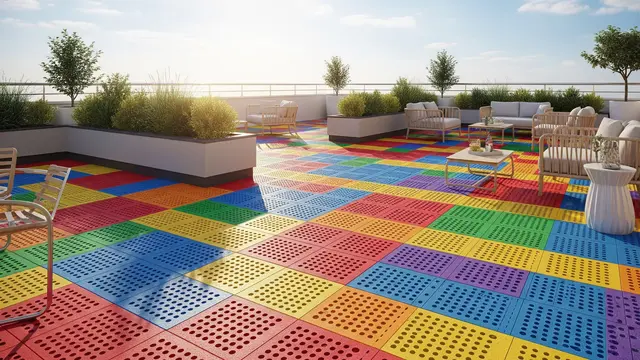 Kombinasi Jenis Lantai Tahan Panas untuk Rooftop Rumah (Image by Gemini AI)