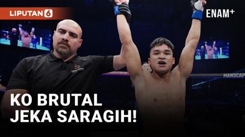 VIDEO: Jeka Saragih Raih Kemenangan Kedua di Road To UFC