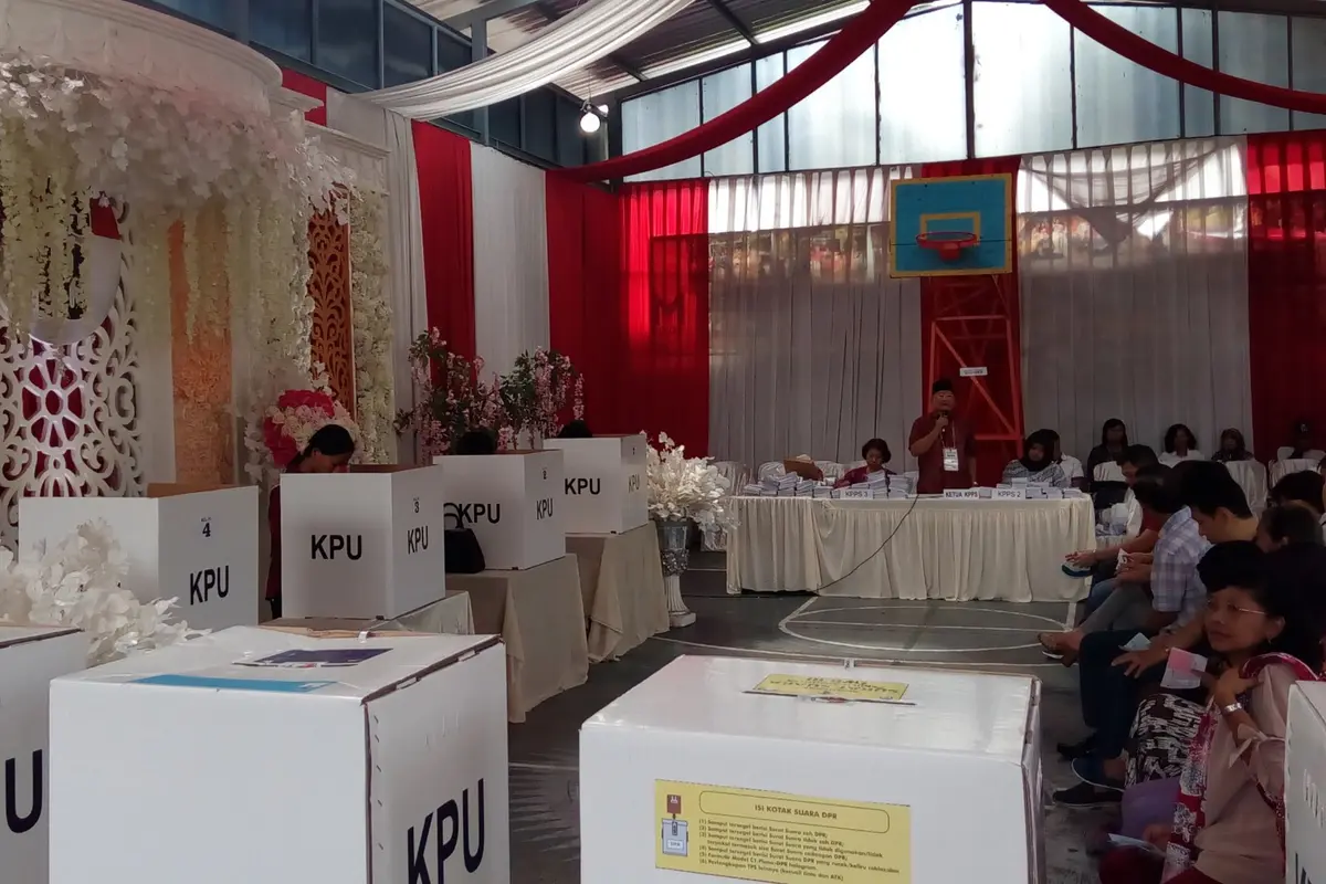 Di TPS Ini Pencoblosan Pemilu 2019 Layaknya Pesta Perkawinan