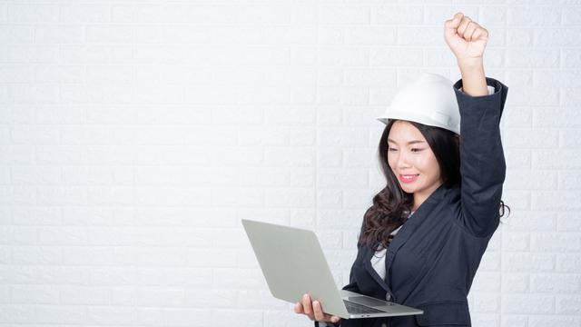 Ilustrasi karyawan, semangat, sukses, promosi