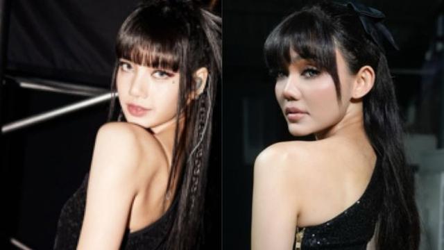 Potret Rina Nose tirukan Lisa BLACKPINK (credit: instagram/rinanose16)