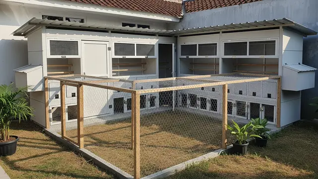 Model Kandang Ayam Tembok Semi Permanen yang Tahan Lama dan Aman Desain Modular Tembok