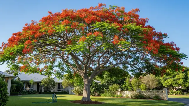 Pohon Flamboyan (Delonix regia)/Gemini AI
