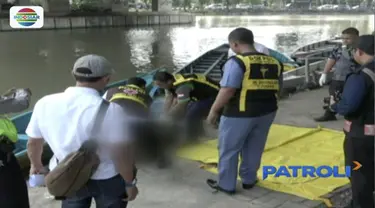 Jenazah Pria pada Rabu siang ditemukan mengambang di Sungai, tepatnya di bawah jembatan tol.