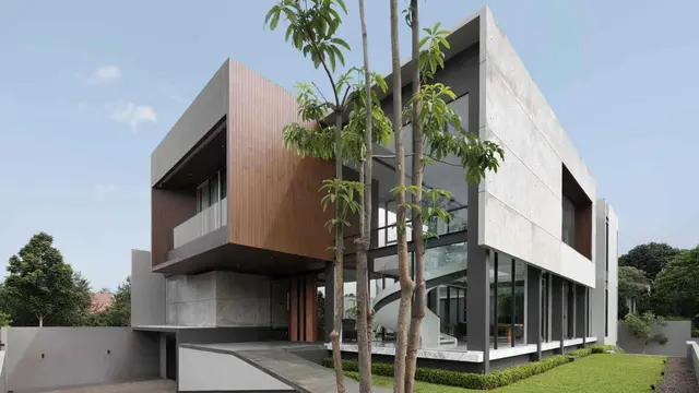 Desain Rumah Minimalis Modern dengan Tangga Putar
